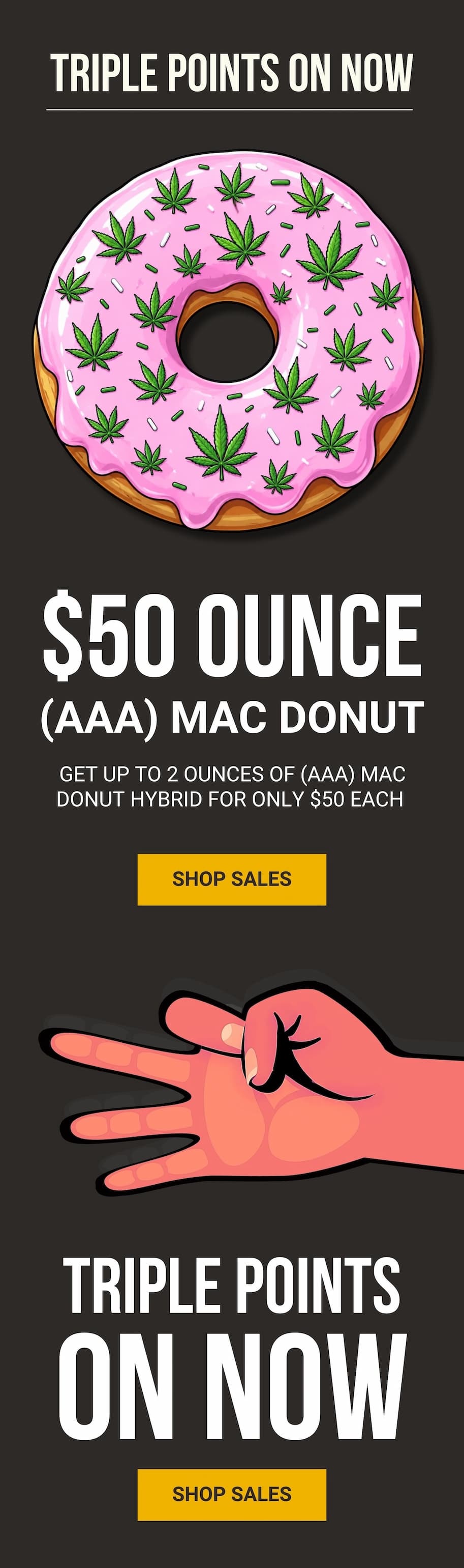 Mac Donut $50 oz deal - Ends Sunday