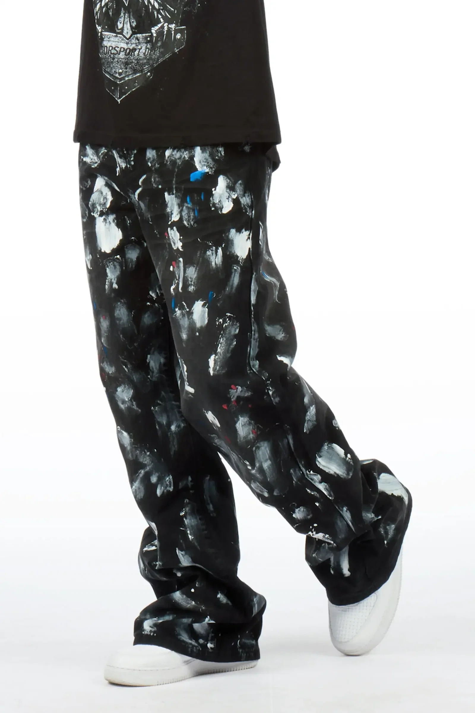 Image of Novi Black Painter Baggy Fit Jean