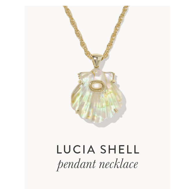 Lucia shell pendant necklace