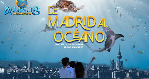 Entrada infantil, general o sénior para Atlantis Aquarium Madrid