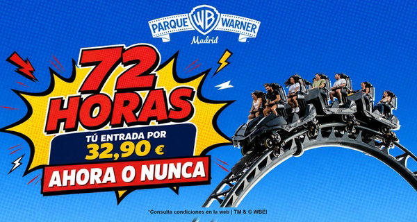 Parque Warner Madrid: entrada de 1 día para un adulto o un júnior