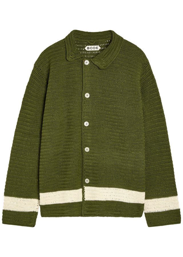 BODE Marsh crotchet-cotton shirt