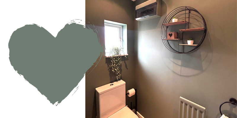 A projects using Frenchic Steaming Green Trim Paint