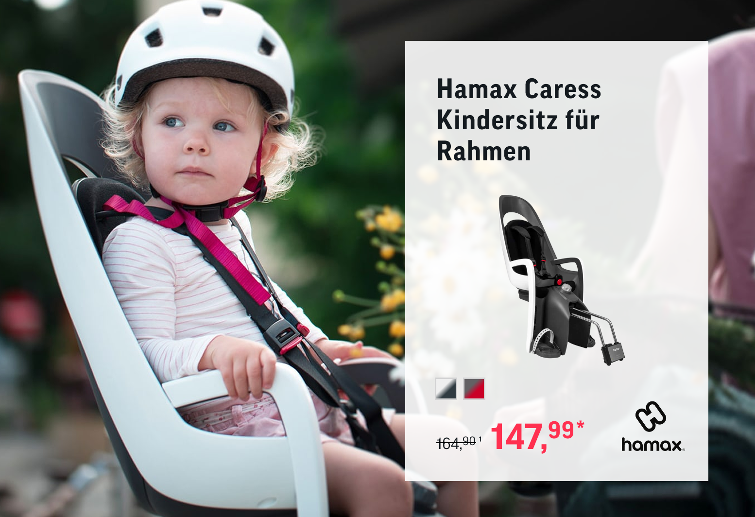 Hamax Caress Kindersitz für Rahmen