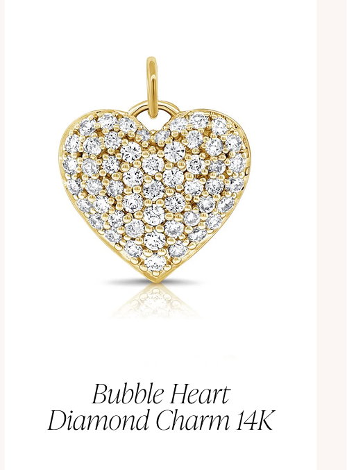 Honey Bee Diamond Charm 14k