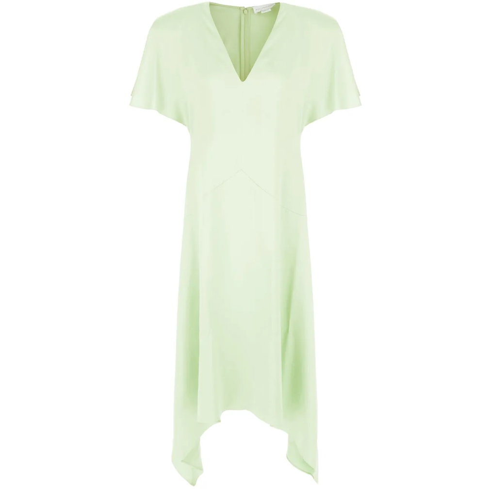 Stella Mccartney Pastel green acetate blend dress grün Midikleid