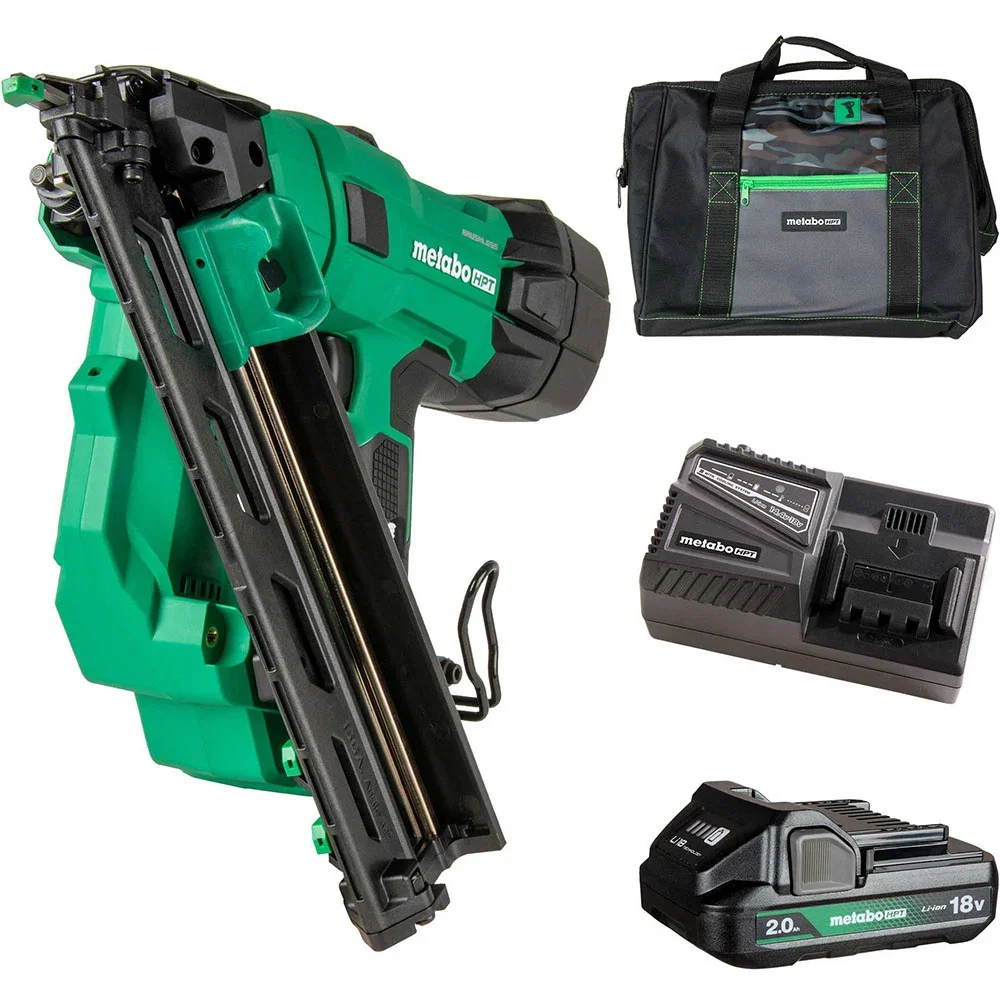 Metabo HPT 18V 15-Gauge Angled Finish Nailer 2 Ah Kit