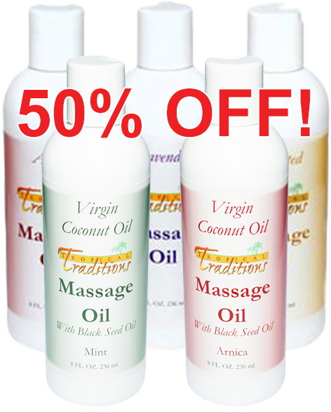 50% OFF Massage Oils