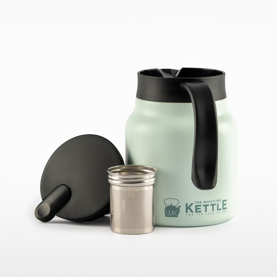 the steep & keep ceramic thermos teapot