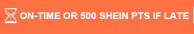 ON-TIME OR 500 SHEIN PTS IF LATE