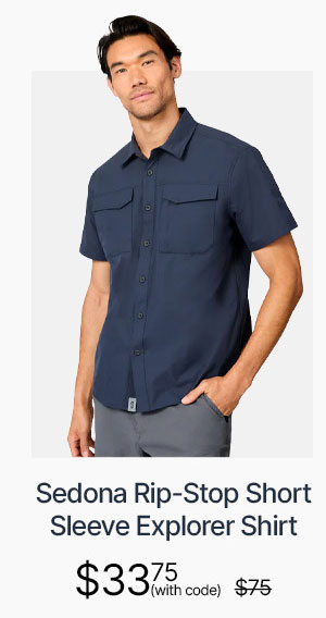 men's sedona rip-stop short sleeve explorer shirt
