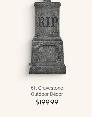 6ft Gravestone Outdoor Decor