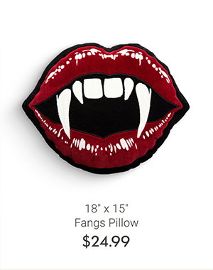 18" x 15" Fangs Pillow