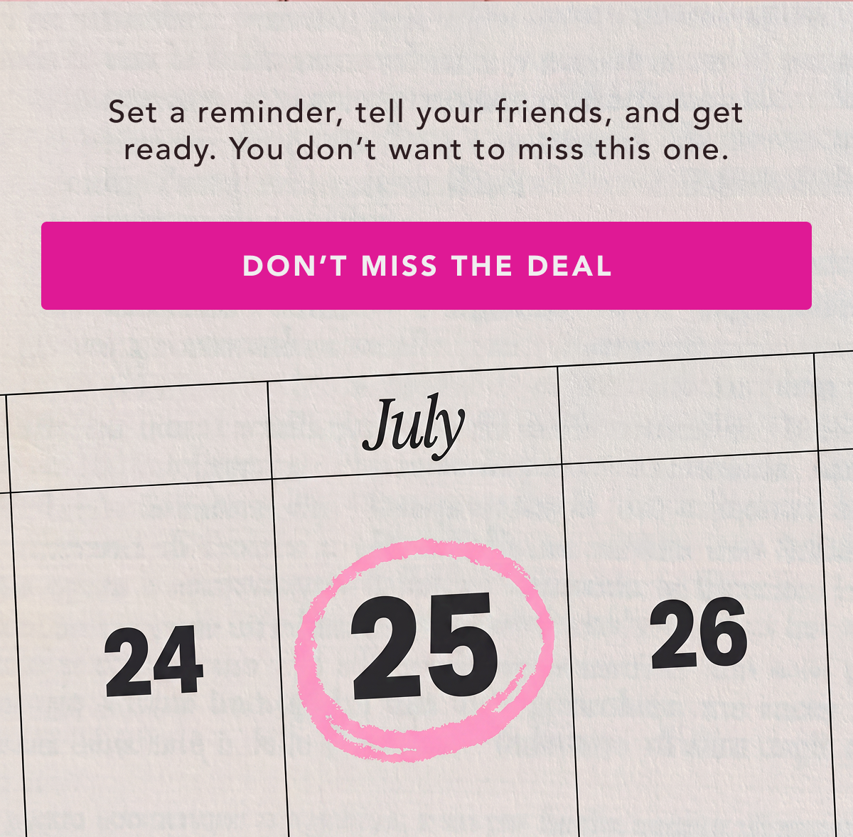 Don't miss the deal.