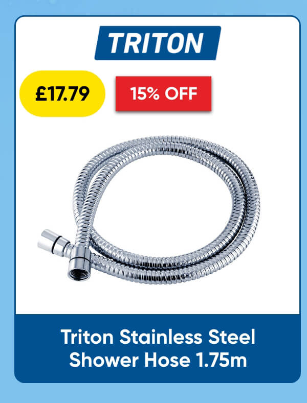 Triton Stainless Steel Shower Hose 1.75m