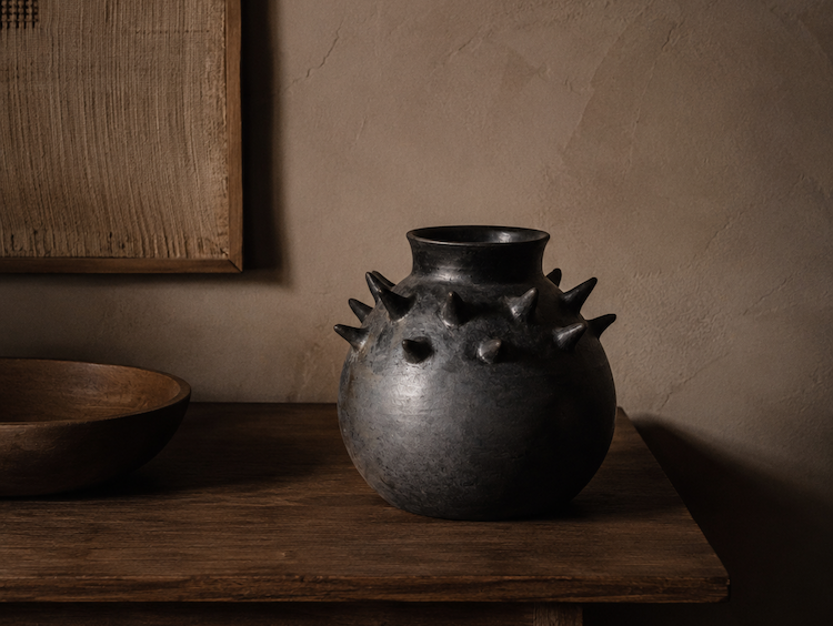 Oaxacan Clay Espinas Vase