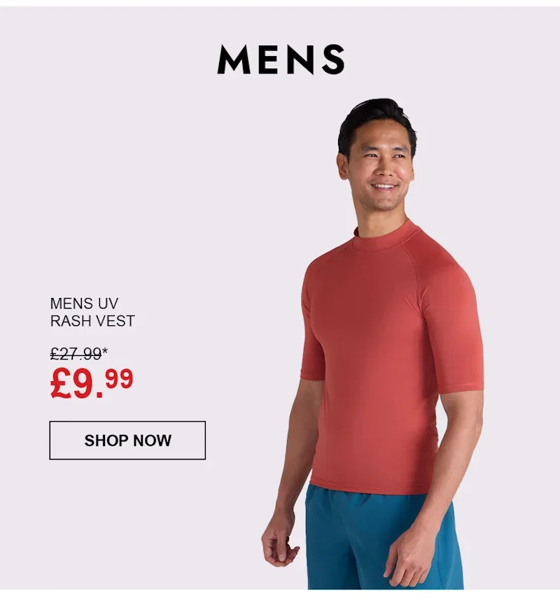 Mens UV Rash Vest