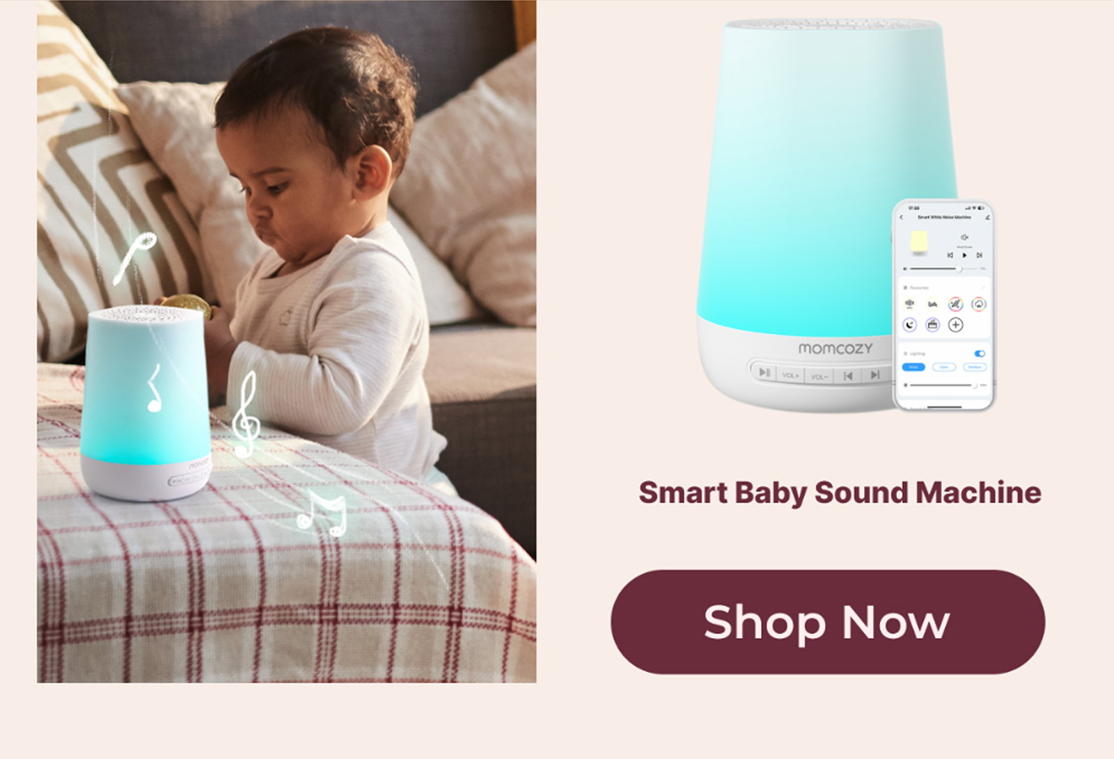 Smart Baby Sound Machine.  Shop Now