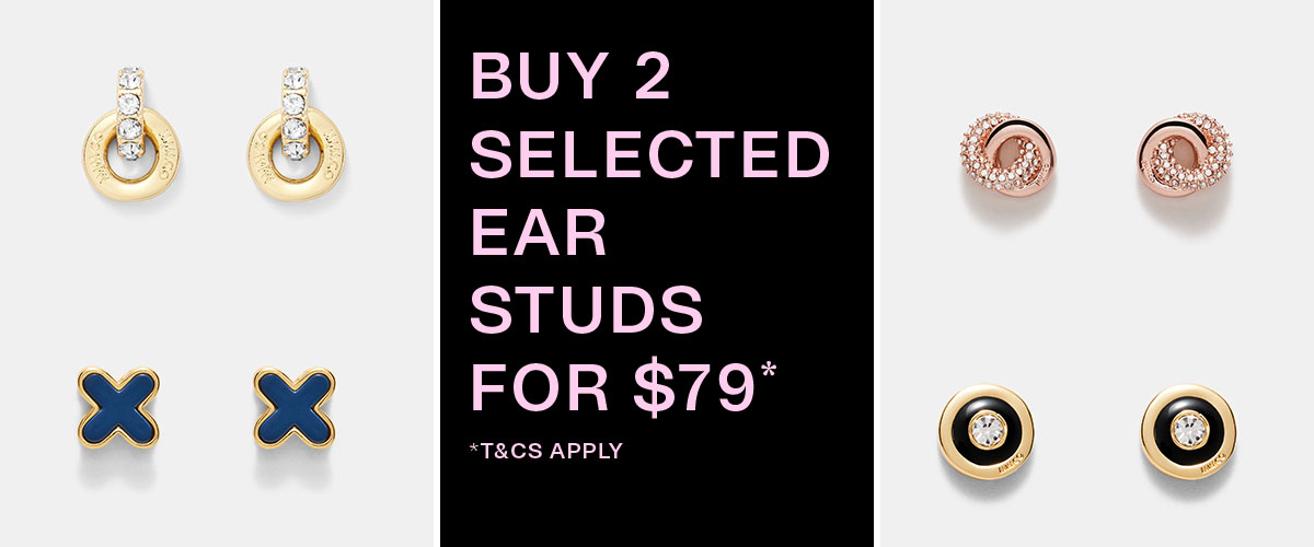 BUY 2 SELECTED EAR STUDS FOR $79* *T&CS APPLY 