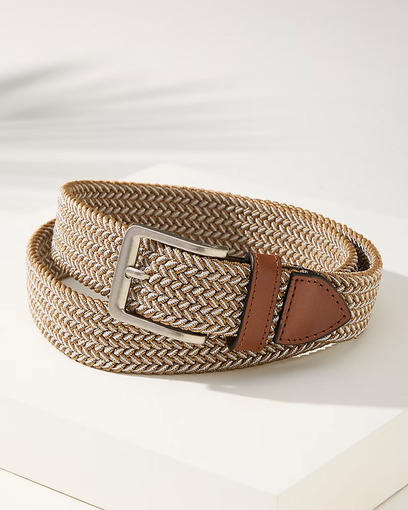 Image of Two-Tone Stretch Webbed Belt