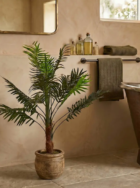 Green Mini Palm Tree Artificial Plant with Pot, 100 cm
