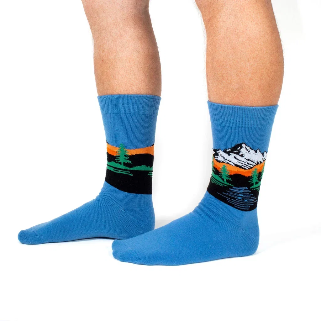 More Altitude, Less Attitude Wool Crew Socks