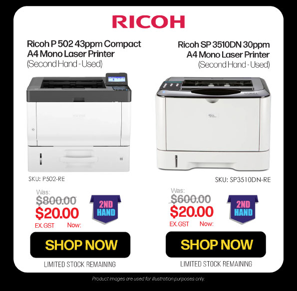 Shop 2nd Hand Ricoh P 502 & SP 3510dn Printers + More Ricoh