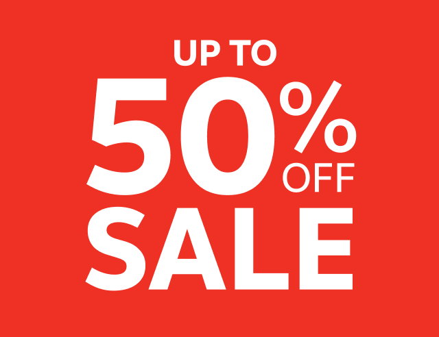 Up to 50% off Sale