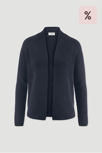 Strick Jacke Regular aus reiner Bio-Baumwolle
