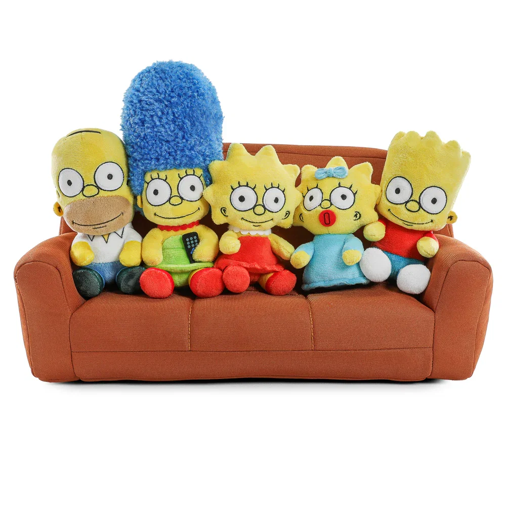 Image of The Simpsons - Simpsons Family on Couch Interactive Plush Set