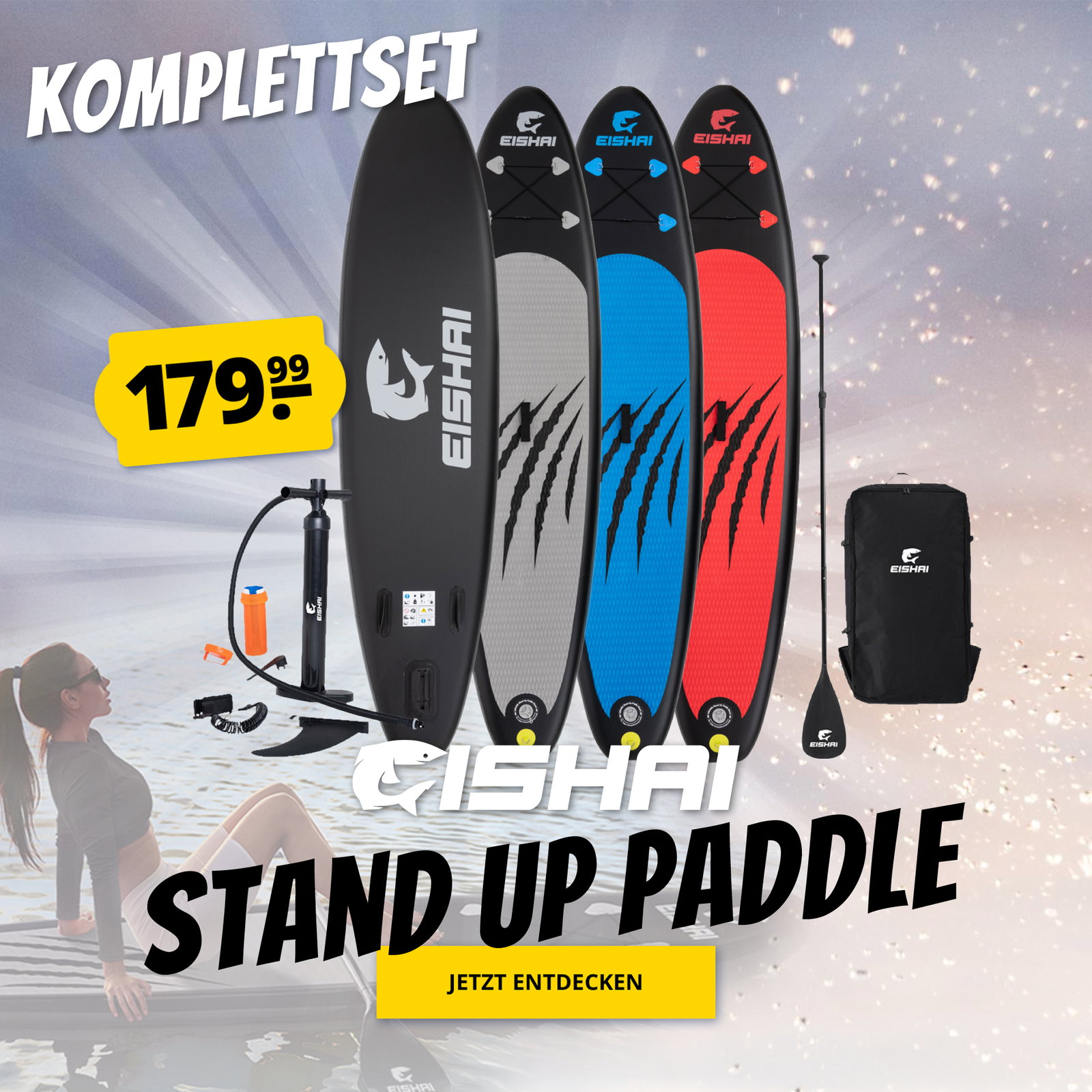 EISHAI Sharkbite Stand Up Paddle Board 