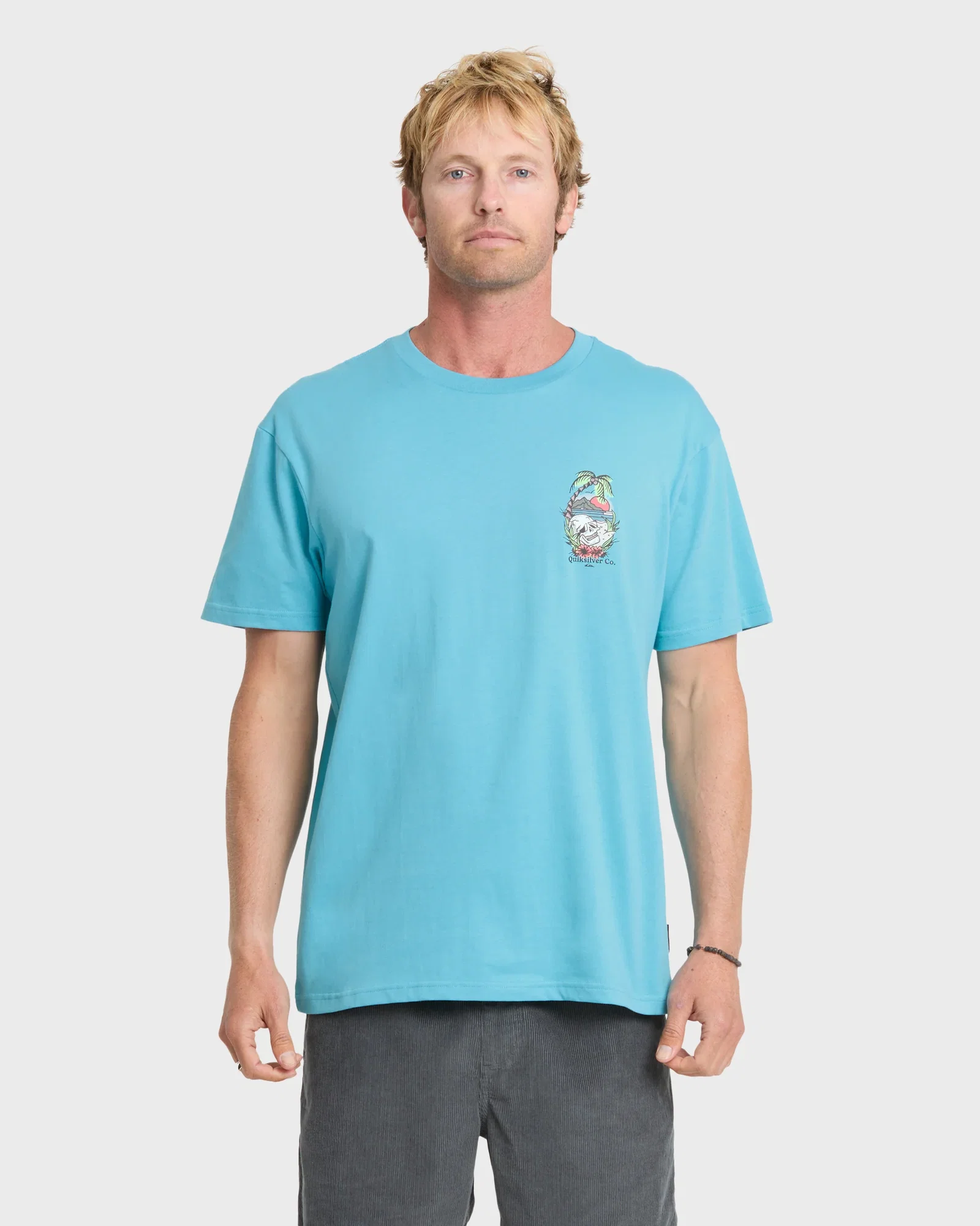 Image of Staycation Short Sleeve Cotton T-Shirt - Crystal Seas