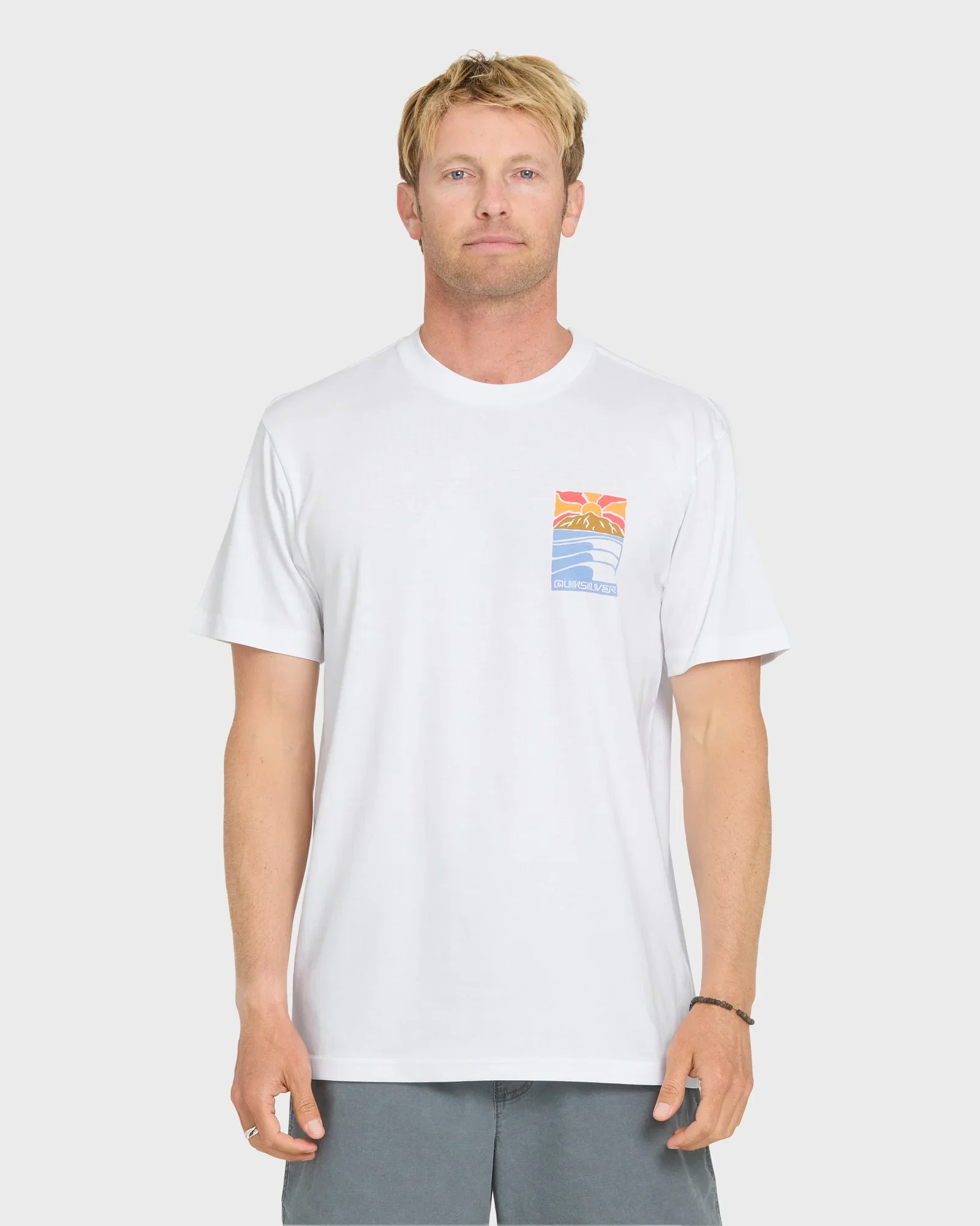 Image of Going Right Classic Short Sleeve Cotton T-Shirt - White