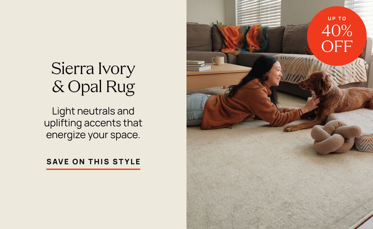 Sierra Ivory & Opal Rug | Save On This Style 