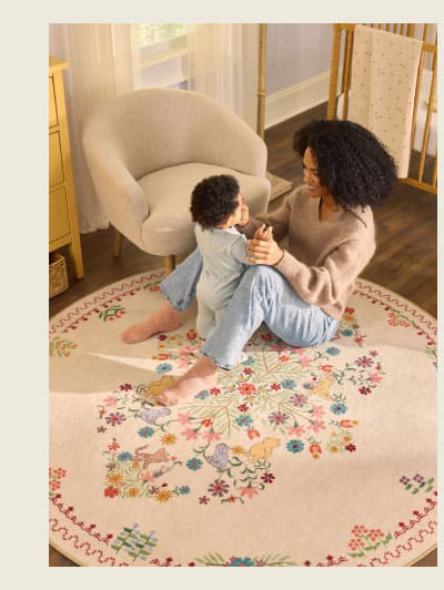 Friendship Garden Cream Multicolor Rug 