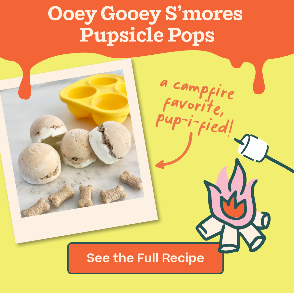 Ooey Gooey S'mores Pupsicle Pops | See the Full Recipe