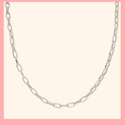 18ct White Gold Chain Necklace