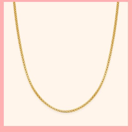 18ct Yellow Gold Woven Link Chain
