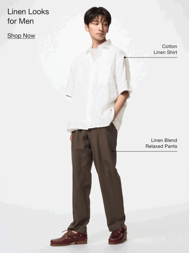 banner2men0cotton0linen0shirt0andlinen0blend0relaxed0pants