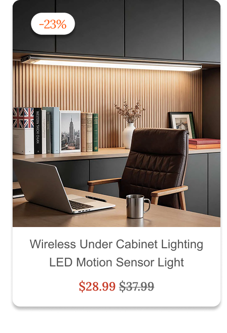 Wireless Under Cabinet Lighting LED Motion Sensor Light