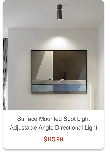 Surface Mounted Spot Light Modern Adjustable Angle Directional Light