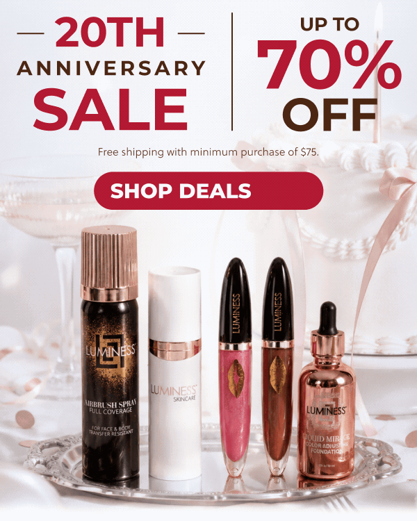 20th ANNIVERSARY SALE! UP TO 70% OFF + FREE SHIPPING!
