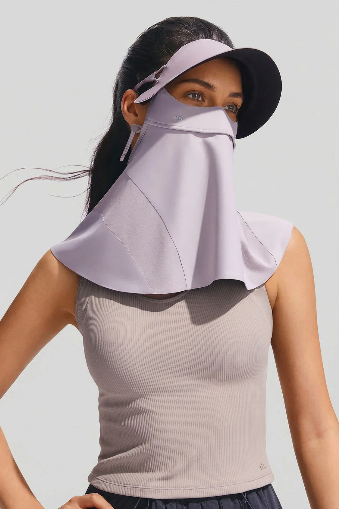 Image of Women's Brimmed Neck Sun Protection Face Cover UPF 2000+ MP356