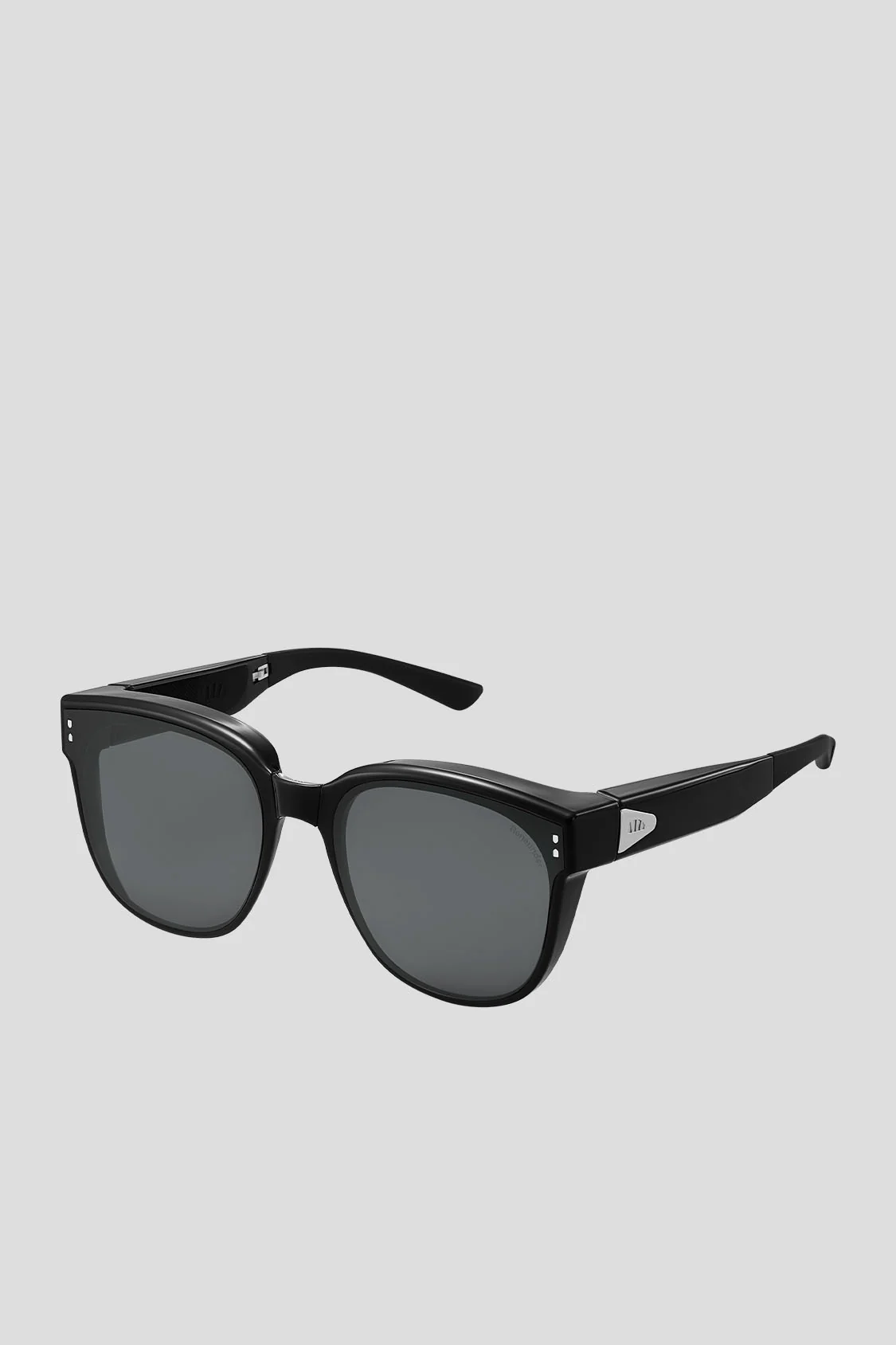 Image of Square-Round Frame Prescription Fit-Over Sunglasses UV 400 FD008