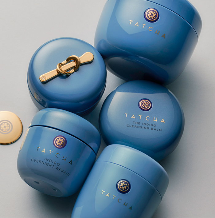 An image of a selection of Tatcha products suitable for sensitive or sensitized skin.