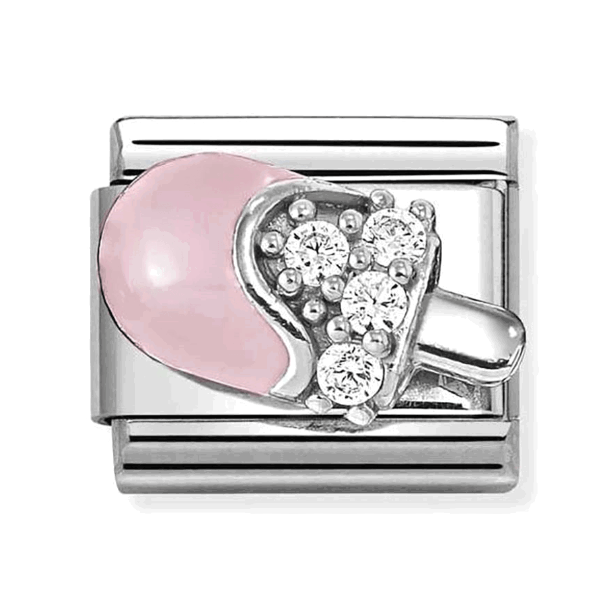 Nomination White Pink Ice Cream Char