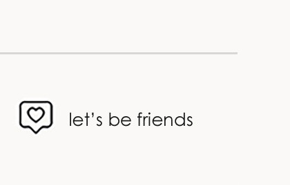 let's be friends