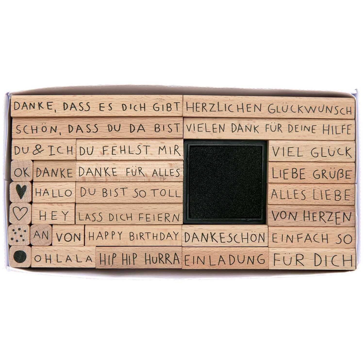 Stempelset Texte Deutsch