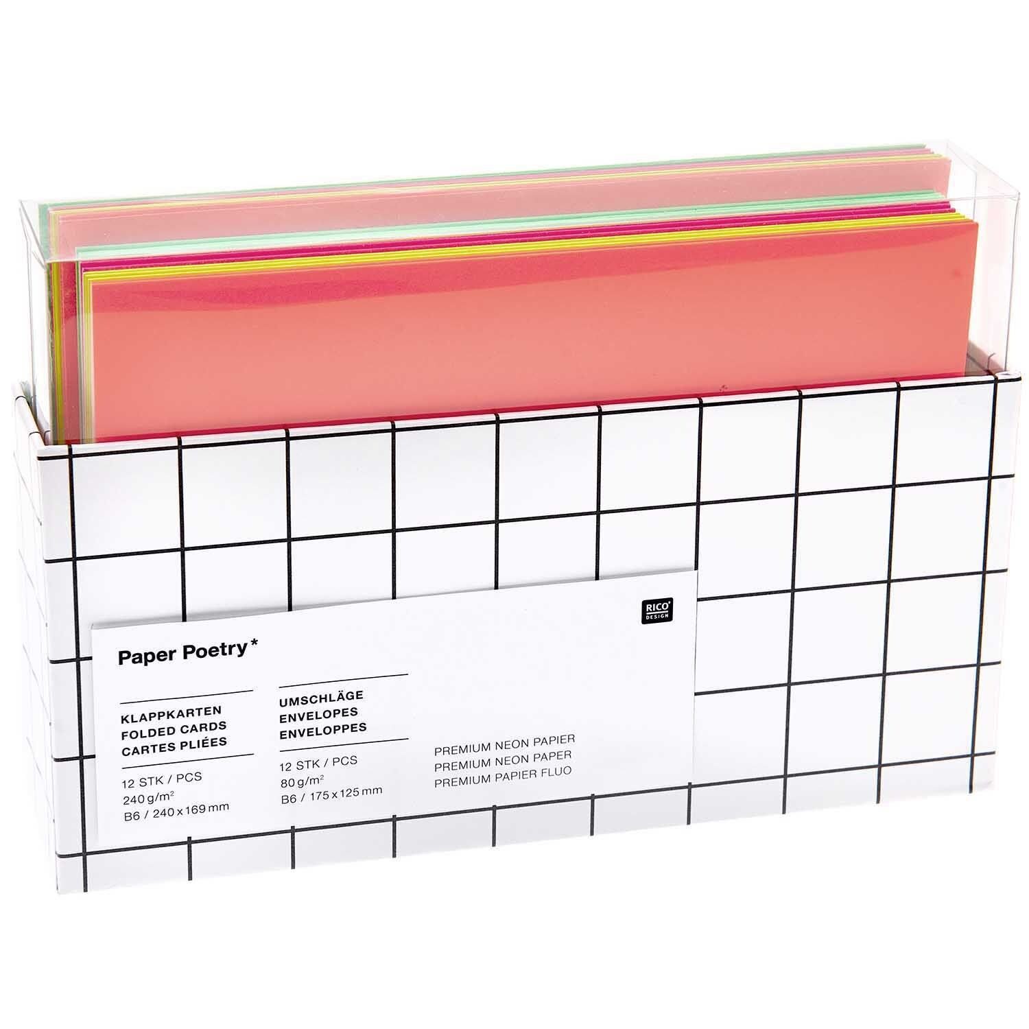 Kartenset Neon Mix B6/B6