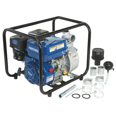 Powerhorse Semi-Trash Water Pump, 2in. Ports, 158 GPM, 212cc OHV, Gas Engine